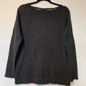 Cullen bi tone grey  100% cashmere sweater